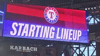 Texas Rangers v Los Angeles Angels of Anaheim starting Lineup 8/16/23