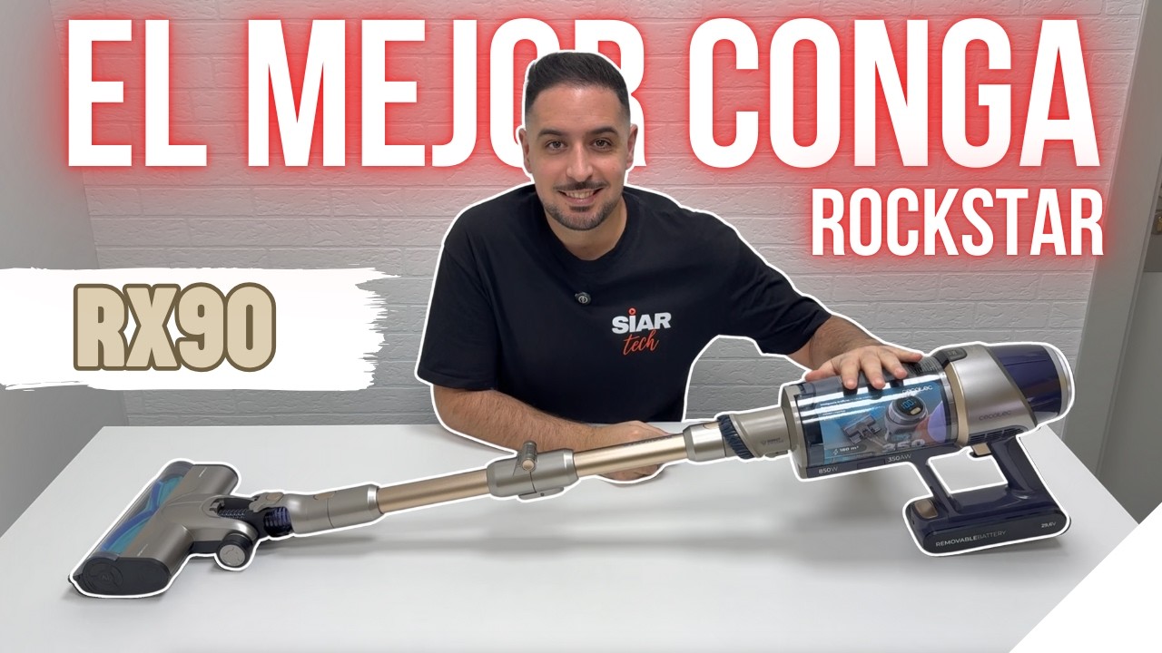 🌪️ CONGA ROCKSTAR RX90: EL ASPIRADOR ESCOBA MÁS TOP DE CECOTEC | Review y opiniones