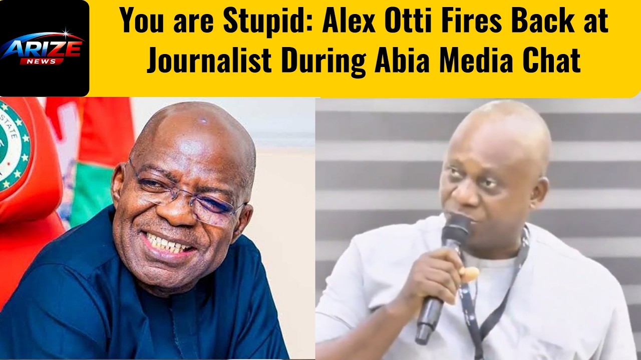 Don't Be Stupid: Alex Otti Fires Back at Journalist During Abia Media Chat