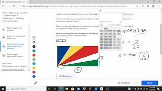 Reviewing Khan Academy's Right Triangle Trigonometry Word Problems Assignment