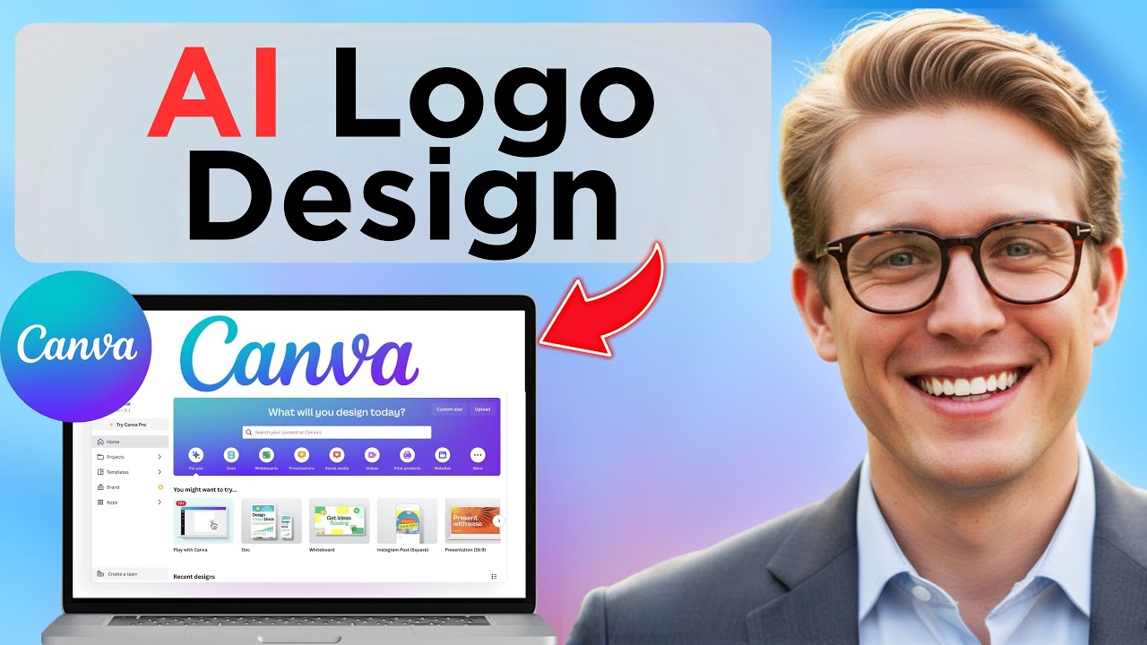 Как создать логотип в Canva с помощью ИИ в 2025 году. Точный пример для начинающих (обновлено в 2...
