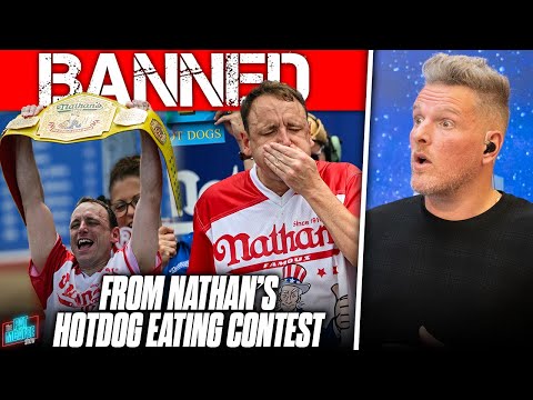 Thumbnail for Joey Chestnut BANNED From Nathan's 2024 Hotdog Eating Contest | Pat McAfee Reacts