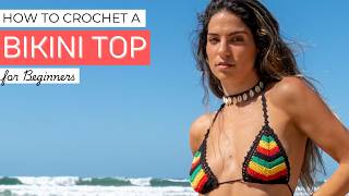 The Easiest Crochet Bikini Top You'll Ever Make!