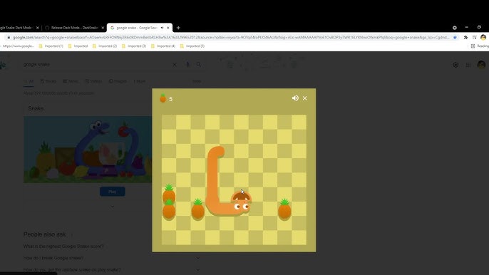 Google Operating System: Play Snake in 's Player