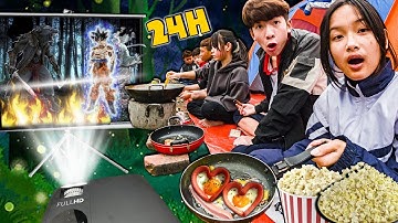 Thái Chuối | 24h Cắm Trại & Xem Phim Kinh Dị Xuyên Đêm