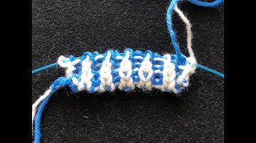 2 Color Italian Cast On for Brioche and Double Knitting AKA Invisible Cast On