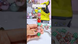 How to Decorate Your Pens | a fancy beaded Christmas pen DIY Gifts Easy Craft stationary tutorial