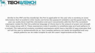 The Essence of the Learning Perl