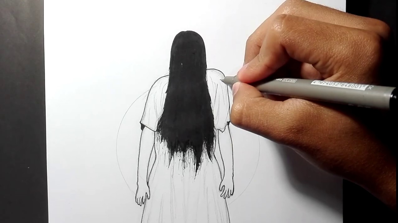 Dibujando a la chica del Aro | Inktober 2019: Day 1 - YouTube