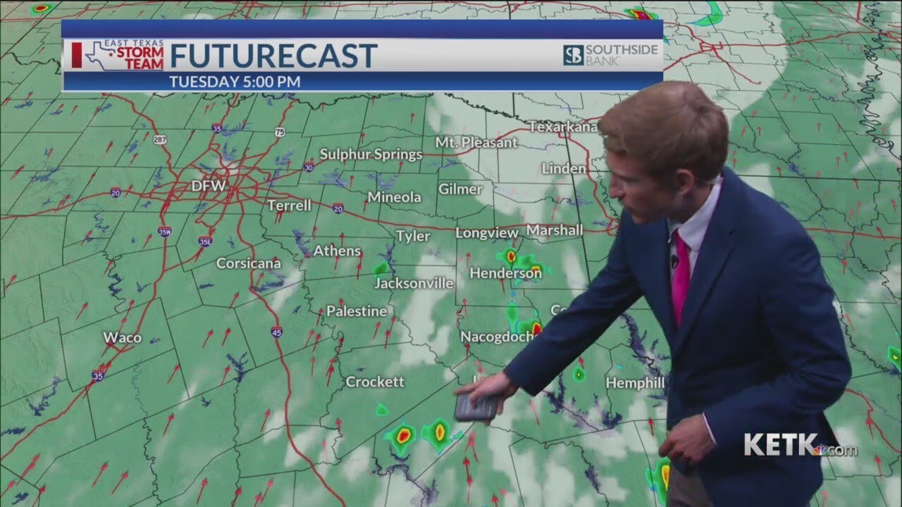 Tuesday Evening Forecast: Warm, humid, & isolated showers - YouTube