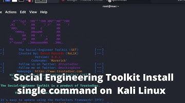 social engineering toolkit Install single command on  Kali Linux