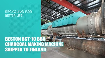 Beston BST-10 Charcoal Making Machine Shipped To Finland