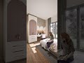 Bedroom animation 3ddesign render 3dvisual interiordesign animatedfilms architecture