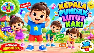 Download lagu KEPALA PUNDAK LUTUT KAKI 🧒 Lagu Anak Indonesia Terpopuler | Nursery Rhymes Anak 3D