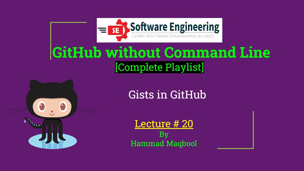 20 Gists in GitHub Urdu - Hindi - YouTube