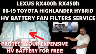 hybrid battery maintenance : lexus rx400h rx450h highlander hybrid