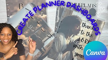 HOW TO CREATE PLANNER DASHBOARDS USING CANVA | DIY PLANNER DASHBOARD INSERTS