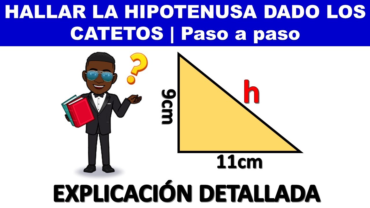 Hallar La Hipotenusa Dado Los Catetos Teorema De Pitagoras Youtube
