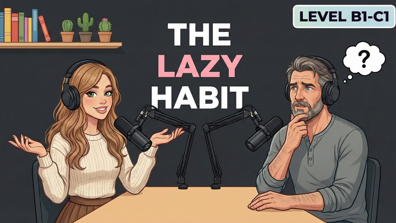 English Podcast for Easy English Conversation | The "Lazy" Habit of Fluent Speakers