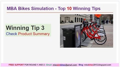 MikesBikes Bikes Simulation guide   Round 1   Part 3