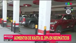 Aumentos de hasta el 20% en neumáticos - Telefe Rosario