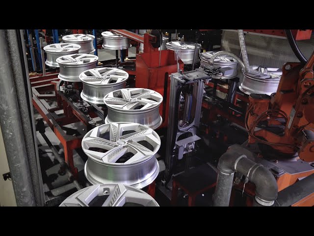 Amazing Modern Car Wheel Mass Production Factory. Korean Alloy Wheel Manufacturing Process class=