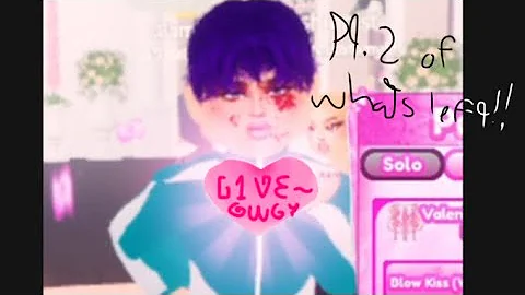 PT. 2 Of the Giveaway! (I will choose a random person for the last giveaway)