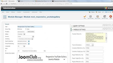 Responsive Youtube Video Gallery Joomla Module
