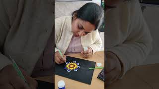 "Sirf 10 minutes mein banaye beautiful Mandala design!"  #MandalaDrawing#ArtTherapy#StressReliefArt