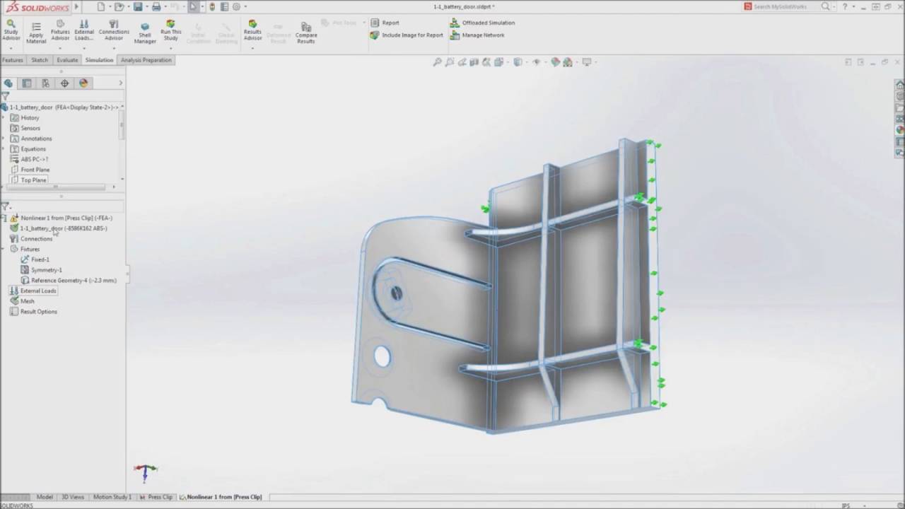 SOLIDWORKS SIMULATION 2017 - YouTube