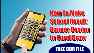 How to make School Result Banner design in coreldraw | #NainiComputer