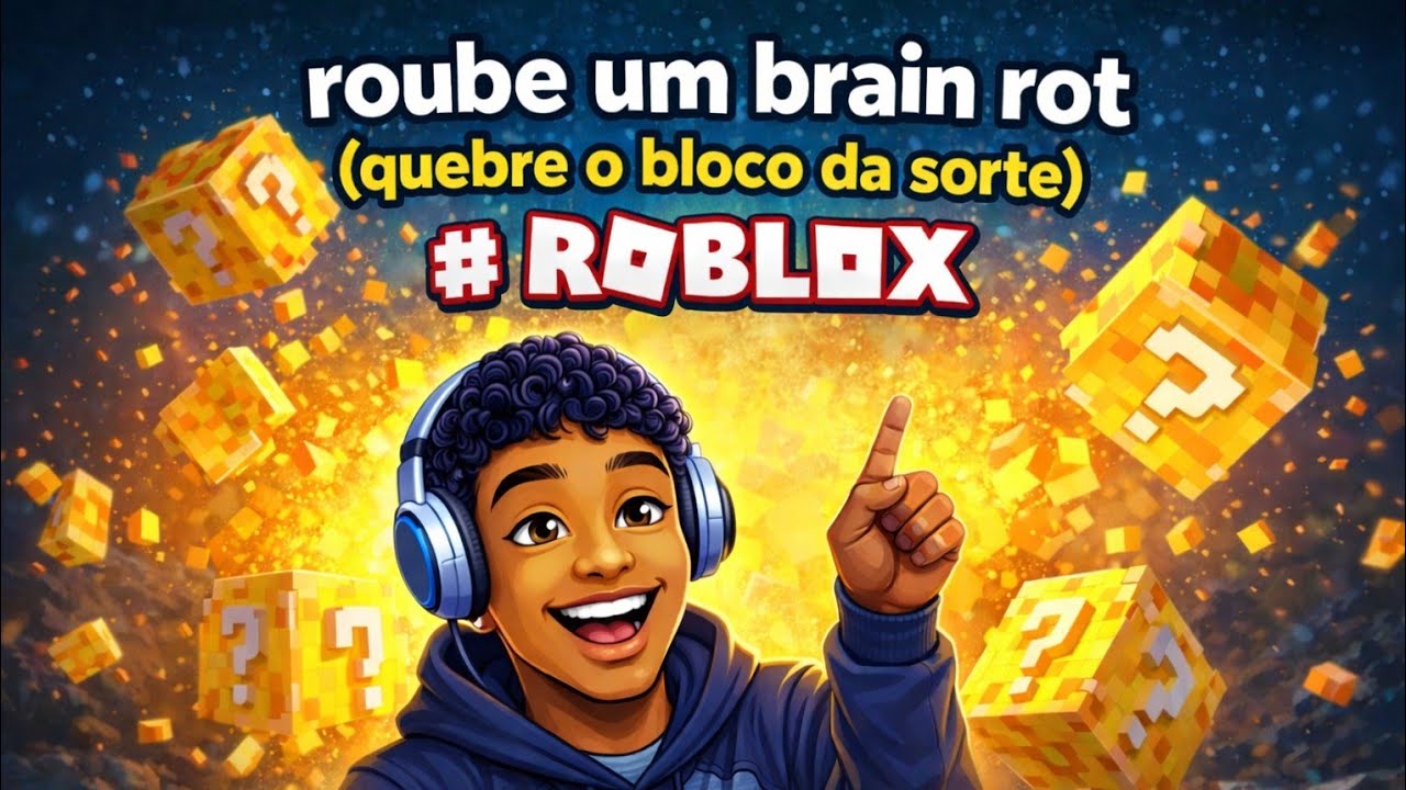 Quebre um bloco da sorte , e ganhe um brain rot  ( Roblox ) minha base ficou boa ?