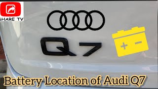 Audi Q7 Battery Location 2017-Present @sharetvph