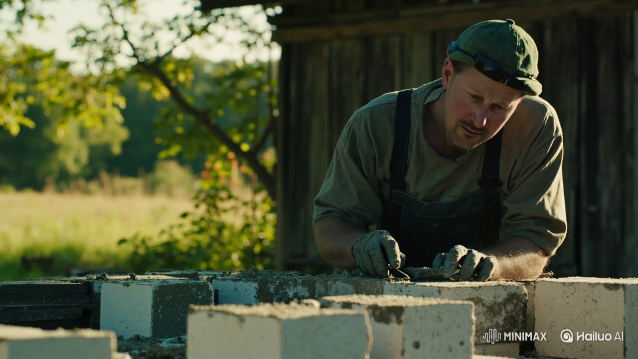 Набрал кирпича с помойки и строю кухню! Без перевязки, без сетки и без опыта!