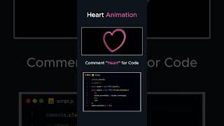 Created a beautiful Heart Animation using HTML, CSS & JavaScript! 💗✨#html #programming #coding