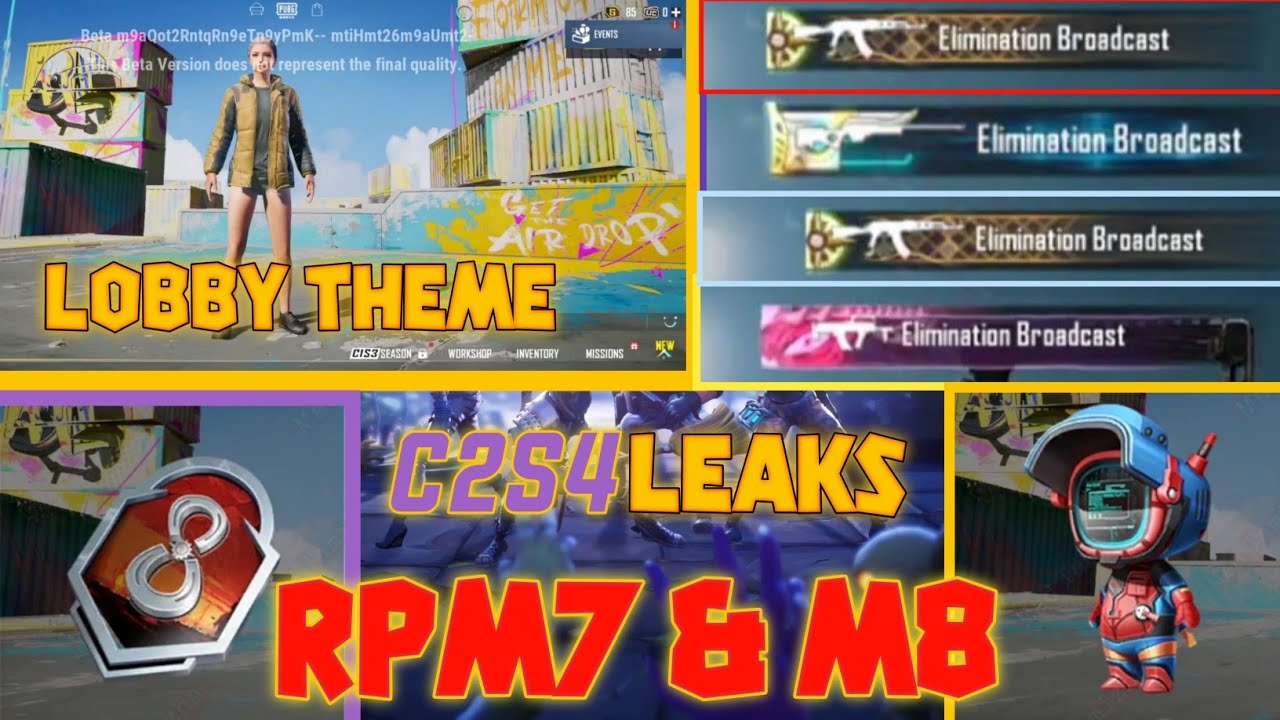 C2S4 RPM7 & RPM8 |  NEW LOBBY AND UPCOMING UPGRADABLE GUNSKINS | MALAYALAM | RANGER GAMER