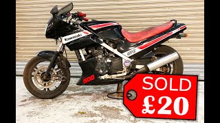 I bought a motorbike for £20 Kawasaki GPZ 500s Left for 4 years Will it start?