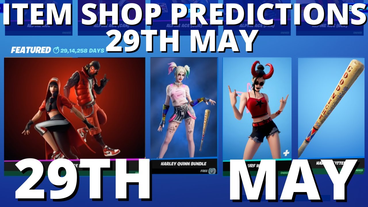Fortnite Item Shop Prediction For May 29th, 2021-item Shop Predictions For 29th May (DC Skins?)
