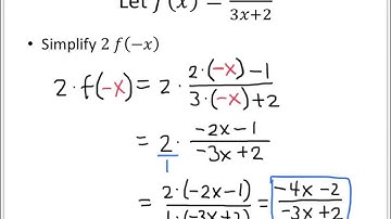 College Algebra Example: Evaluating Function Notation