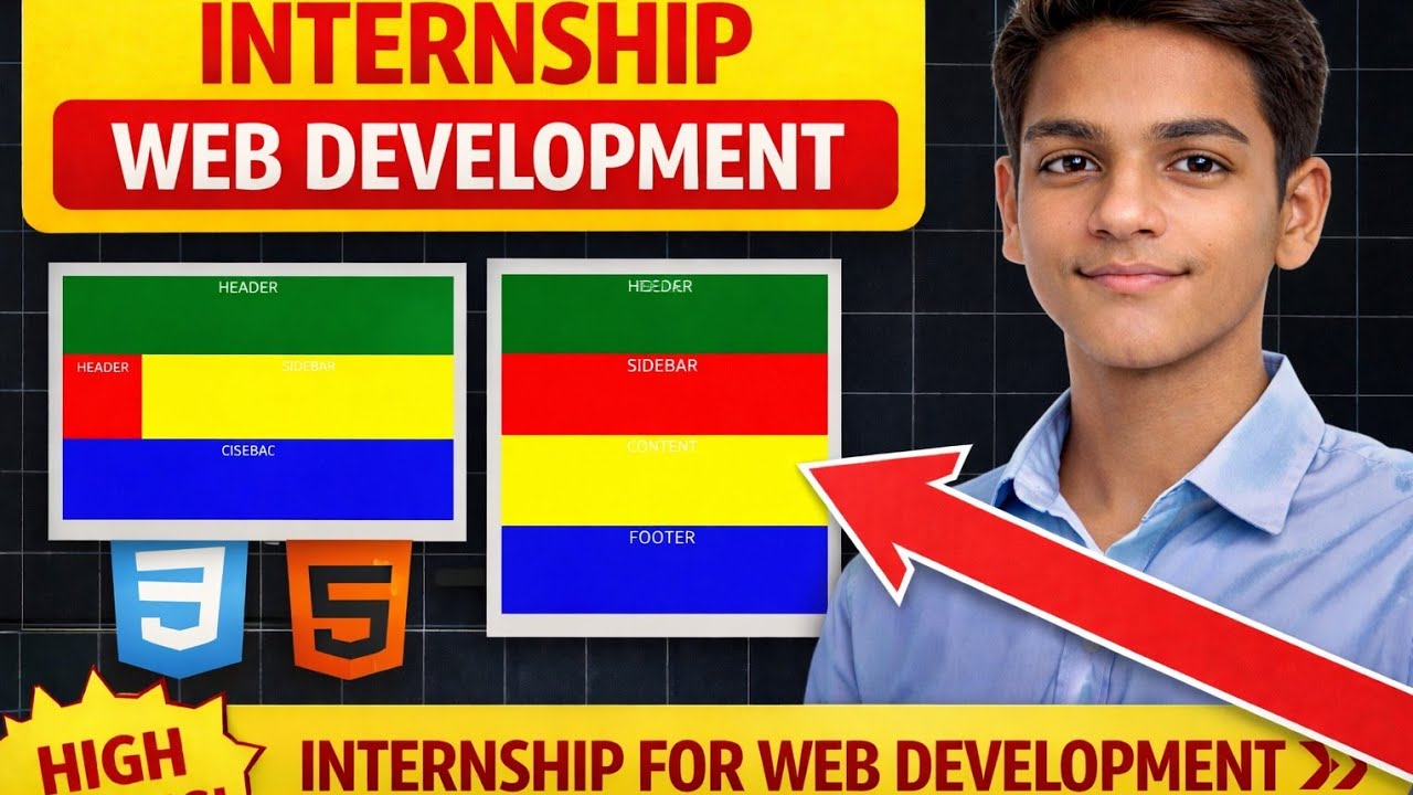 Web developer intership 2026  forntend developer remote job  using html and css 