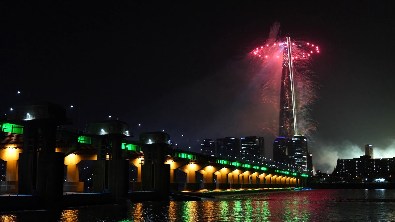 LOTTE WORLD TOWER FIREWORKS FESTIVAL YouTube