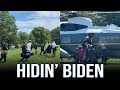 Bidens handlers deploy allnew strategy to hide the fact he cant walk for sht