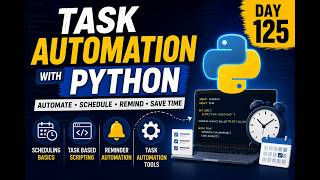 Python Automation Made Easy | Scheduling, Scripts & Reminder Automation | Python Programming Day 125