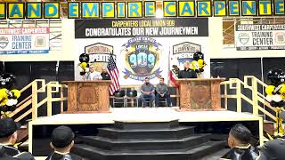 Carpenters Union Journeyman Graduation Local 909