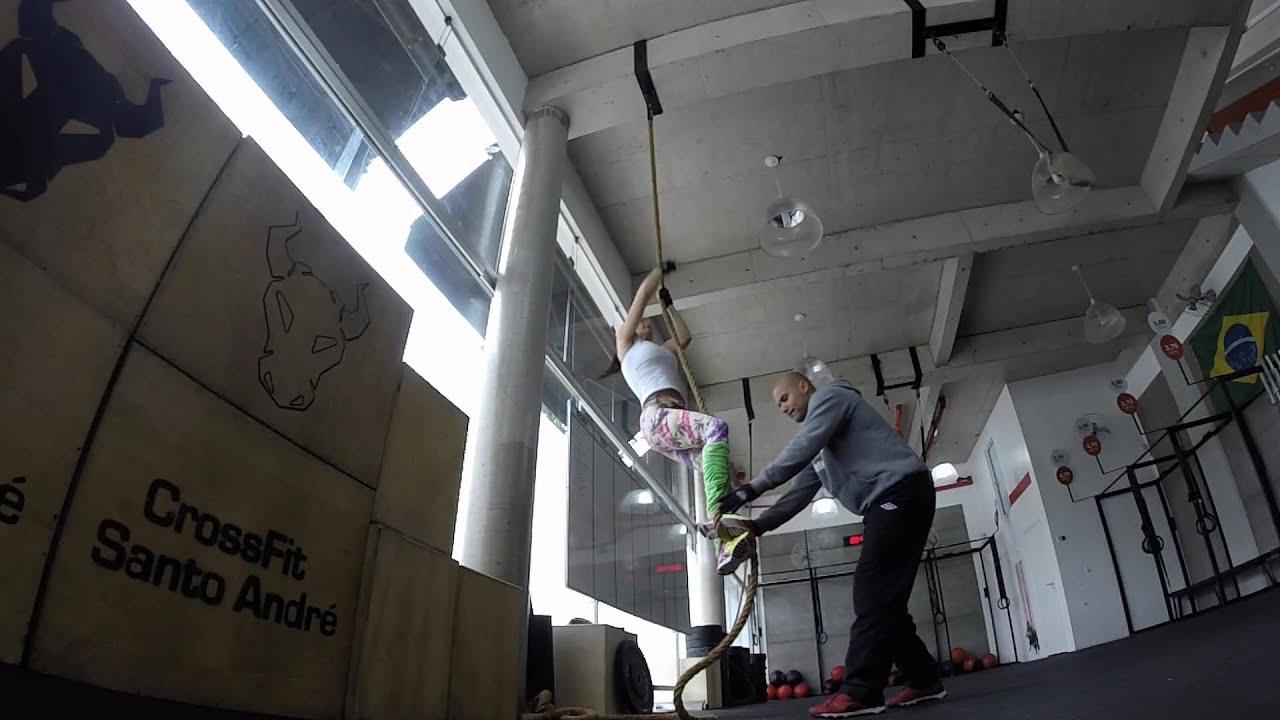 CROSSFIT TECNICA DE SUBIDA NA CORDA ROPE CLIMB YouTube