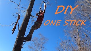 DIY One Stick Tree Stand How To