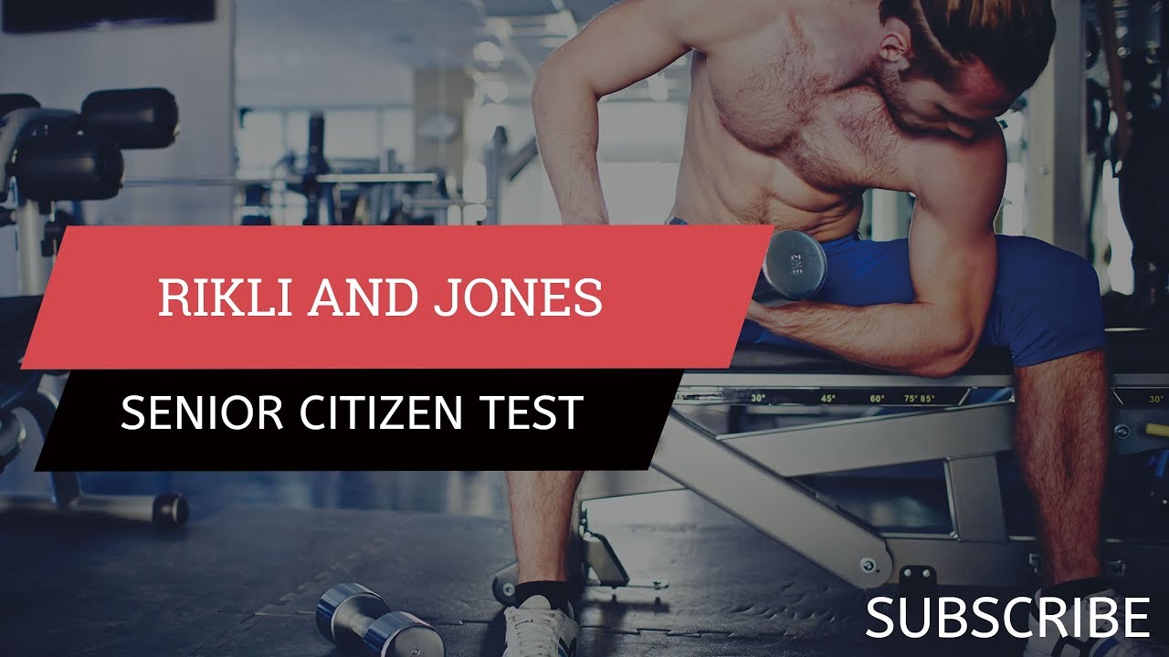 Rikli and Jones Senior citizen test in hindi - YouTube
