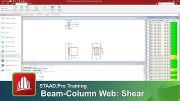 Designing Beam-Column Web Connections for Shear in STAAD.Pro