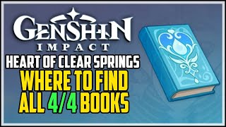 Heart of Clear Springs All Books Locations Genshin Impact (The Voice of Flowing Water Achievement)