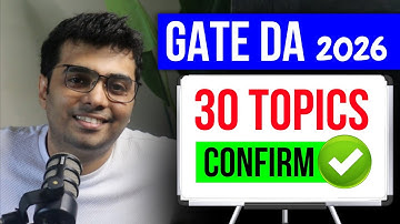 30 MOST IMPORTANT TOPICS - GATE DA 2026